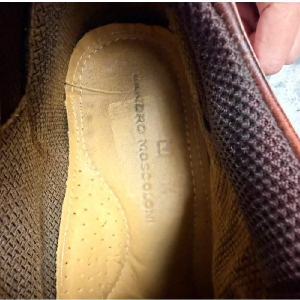 TIMBERLAND‎ Brown Leather Hiking Boots Moc Toe Lug Sole Men's 9–9.5
